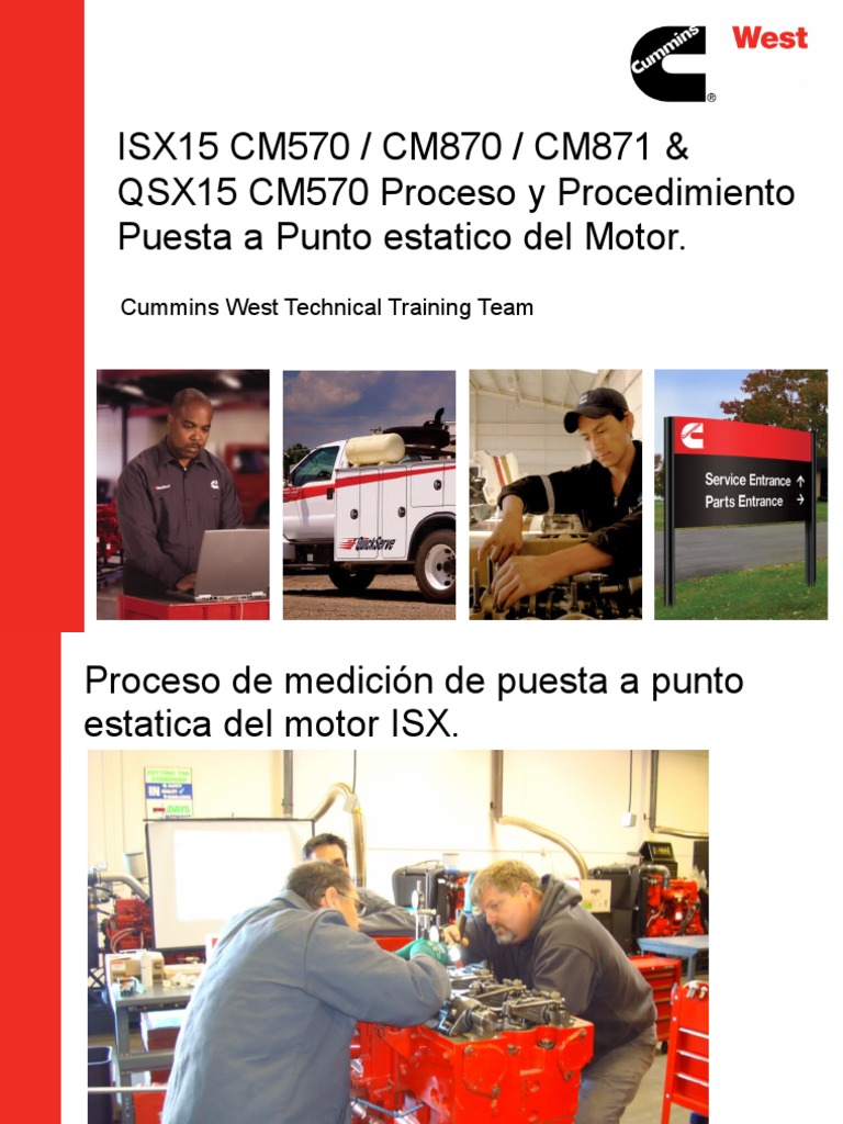 3 ISX Injection Timing Procedure PDF Reloj Pistón