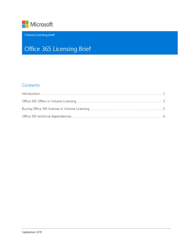 Office365 Licensing Guide PDF | PDF | Office 365 | Share Point