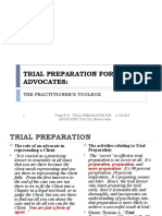 Trial Preparation For Advocates:: The Practitioner'S Toolbox