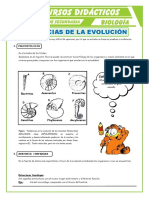 Evidencias de La Evolución para Primero de Secundaria PDF