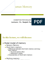 KMF1023 Module 5 Human Memory - Edited 300810