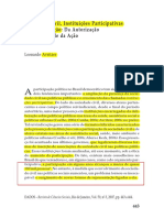 Aula 13 - 11 Instituições Participativas e Representação PDF