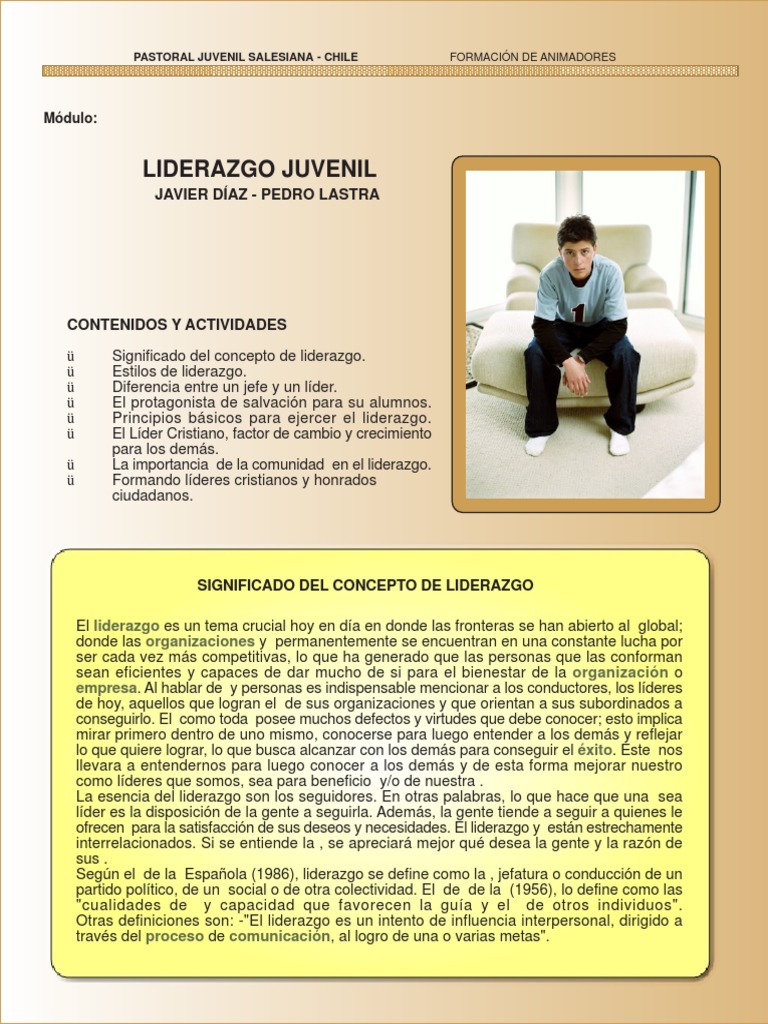 Liderazgo Juvenil en la Pastoral Salesiana | PDF | Liderazgo | María ...