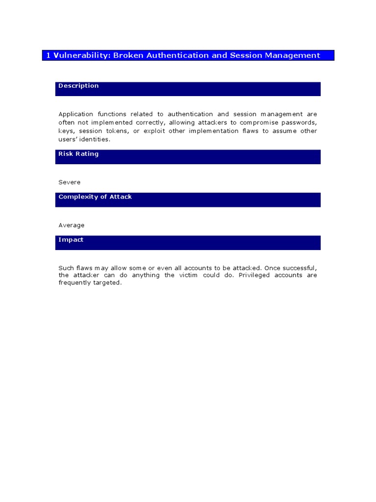 Fixing Broken Authentication Vulnerabilities | PDF