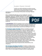 Teknik Pembuatan Garam PDF
