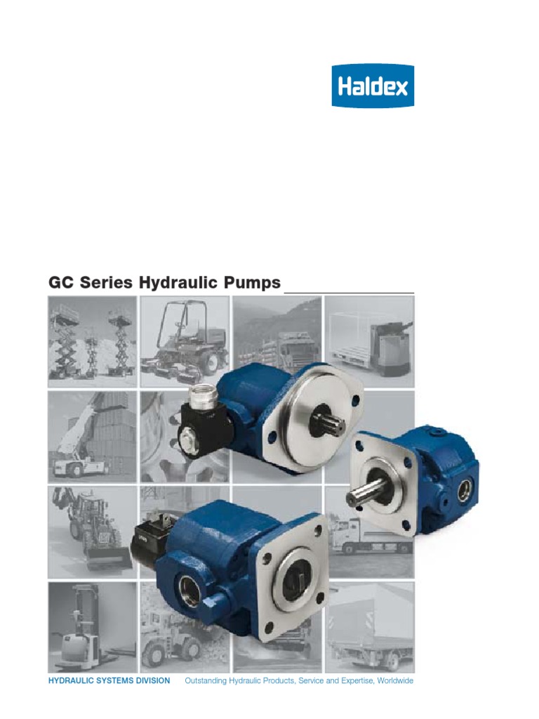 GC Series Hydraulic Pumps PDF Pump Valve