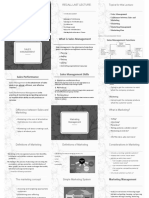 P - EMGT101 - LEC12 - Sales and Marketing Management