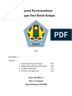 Proposal Kewirausahaan-Kerajinan Batok Kelapa