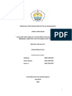 Proposal - Analisis Kestabilan Tanah Menggunakan Sensor PH Berbasis Arduino Uno Di Kabupaten Majene