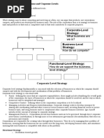 Corporate-Level Strategy:: What Business Are We In?