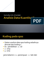 Analisis Data Kuantitatif