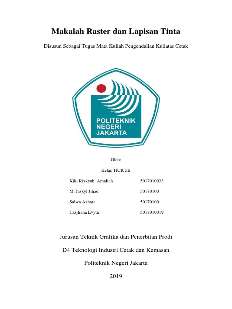 Pengendalian Kualitas Raster dalam Cetak | PDF | Metode & Bahan Ajar ...