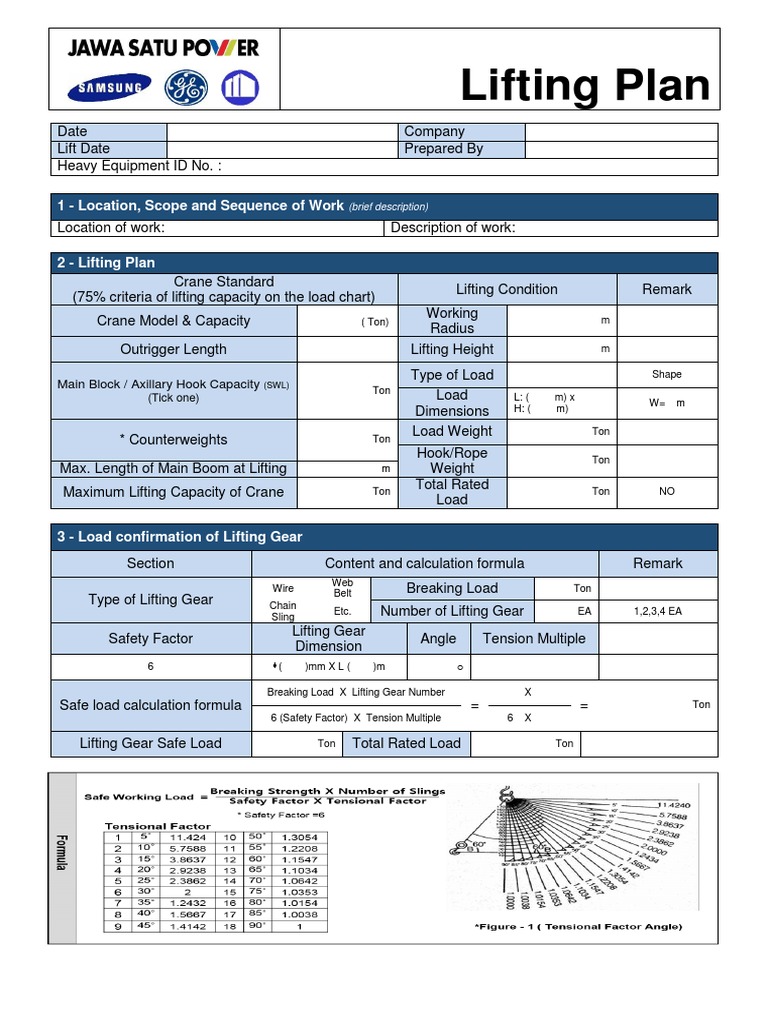 Lifting Plan Pdf Crane Machine Mechanical Engineering
