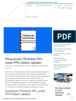Penyusunan Portofolio RPL Untuk PPG Dalam Jabatan - Dkampus PDF