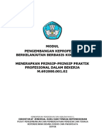 Buku Modul Menerapkan Prinsip Praktik Profesional Dalam Bekerja