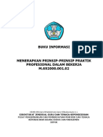 Buku Informasi Menerapkan Prinsip-Prinsip Praktik Profesional Dalam Bekerja PDF