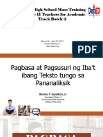 DepEd Pagbasa at Pagsulat - Prof. Espedion