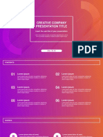 Creative Company Free Powerpoint Template - PPTMON