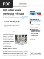 High-Voltage Bushing Maintenance Techniques PDF