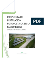 PROYECTO SOLAR CAMPAMENTO ISLA MATORRILLOS