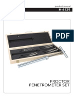 Product Manual for Proctor Penetrometer Set