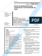 Abnt - Nbr 8400 - Calculo de Equipamento para Levantamento E Movimentacao de Cargas.pdf