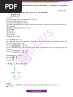 NCERT Solution For CBSE Class 10 Maths Chapter 8 Introduction To Trigonometry PDF