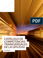 Catálogo de Competencias Transversales de La Upv Ehu