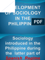 Development of Sociology in The Philippines
