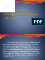 Web Application Development Company in Hyderabad