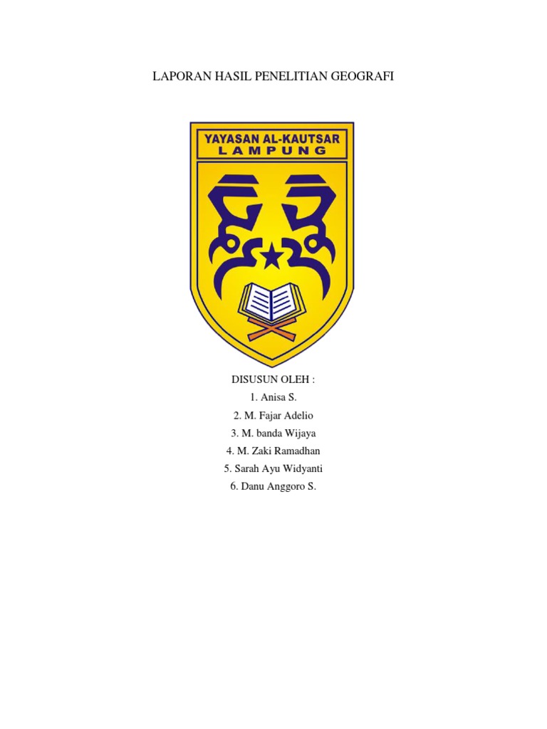 Laporan Hasil Penelitian Geografi Pdf
