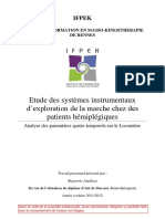 2012 - Etude des systèmes instrumentaux d ’ exploration de la marche chez des patients hémiplégiques Etude des systèmes instrumentaux d