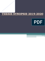 Thesis Synopsis