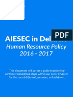 AIESEC in Delhi IIT HR Policy PDF
