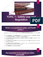 Lec 1 Safety Law and Regulation