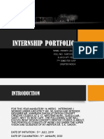 Internship Portfolio 1