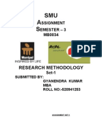SMU A S: Research Methodology