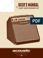 Acoustic A40 Manual