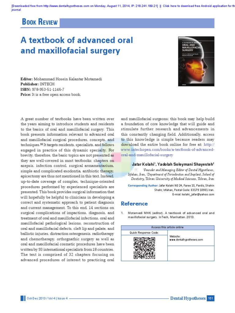 6070173376809597244 | PDF | Oral And Maxillofacial Surgery | Surgery