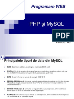 Programare WEB: PHP Şi Mysql