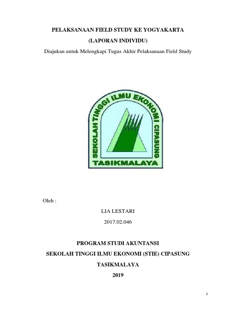 PELAKSANAAN FIELD STUDY KE Yogyakartaliaaa | PDF