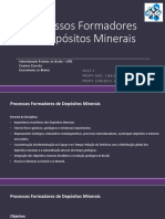 Processos formadores de depósitos minerais