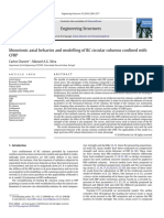 Monotonic Axial Behavior and Modelling of RC Circular Columns Confined With CFRP