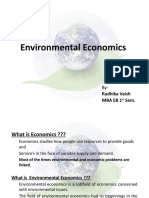 Environmental Economics: By-Radhika Vaish