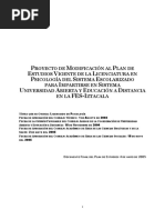 Plan de Estudio Psicologia SUAyED