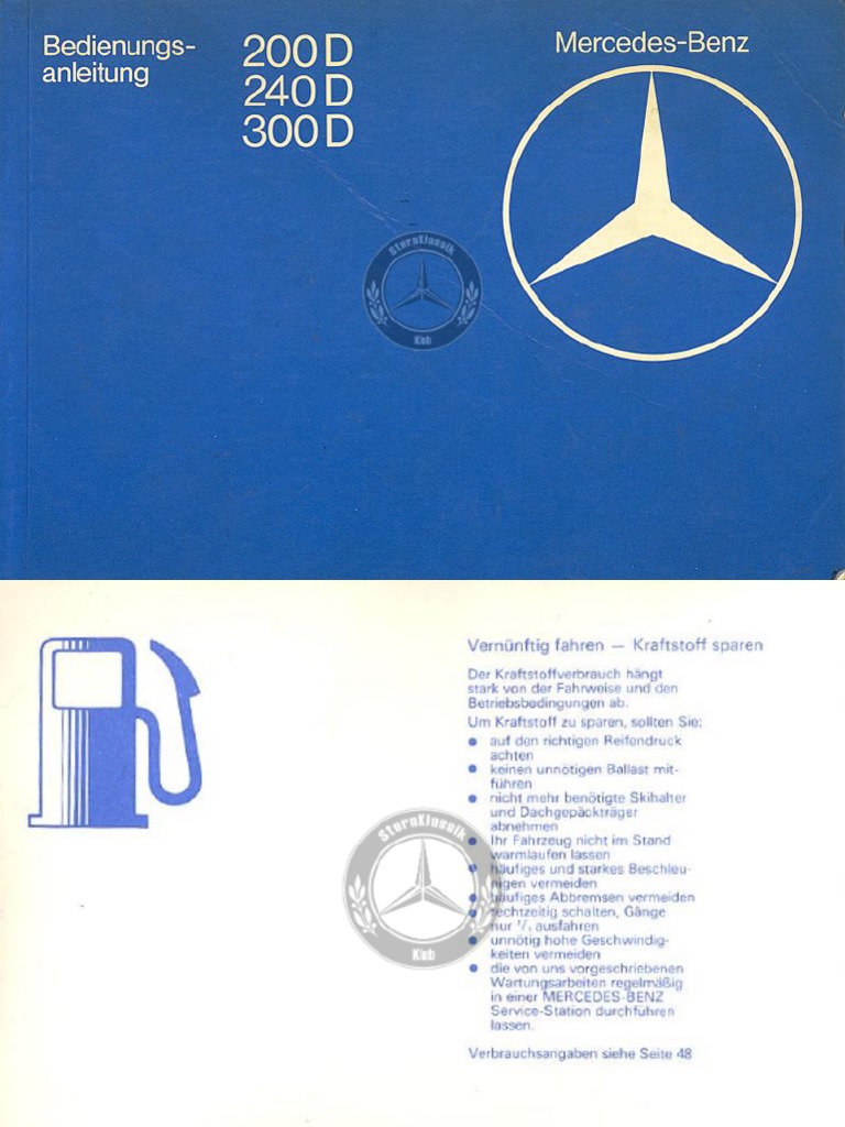 Mercedes-Benz W123 Diesel Service Manuals PDF | PDF
