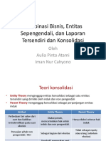 Kombinasi Bisnis, Entitas Sepengendali, Dan Laporan