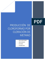 Produccion de Cloroformo