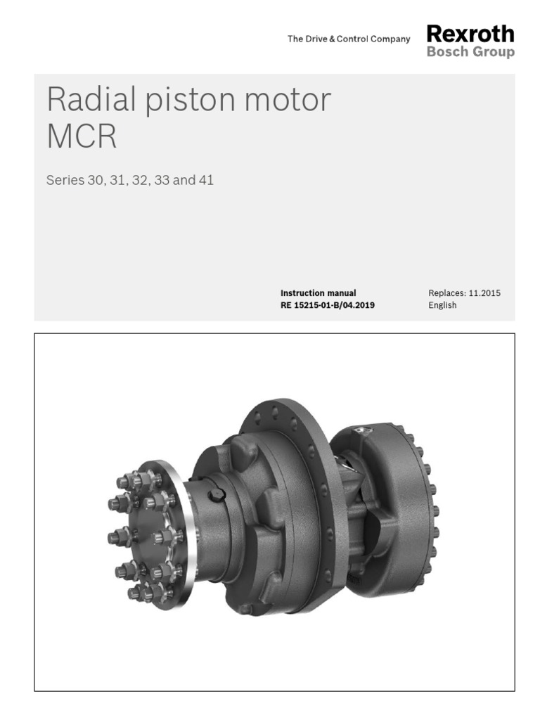 Manual Rexroth Re15215 Electric Motor Leak