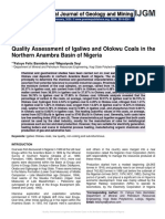 Quality Assessment of Igaliwo and Olokwu Coals in The Northern Anambra Basin of Nigeria